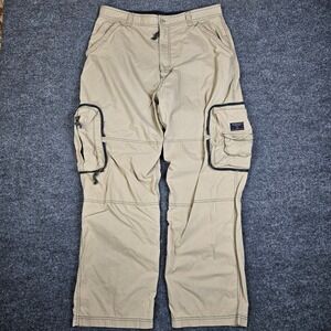 Vintage American Eagle Cargo Pants Mens 36x34(32) Packable Paratrooper Baggy Y2K
